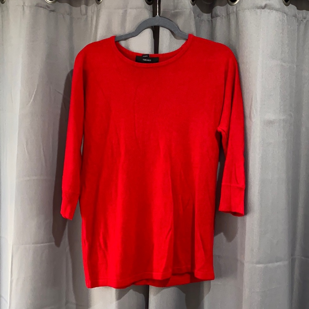 Red sweater
